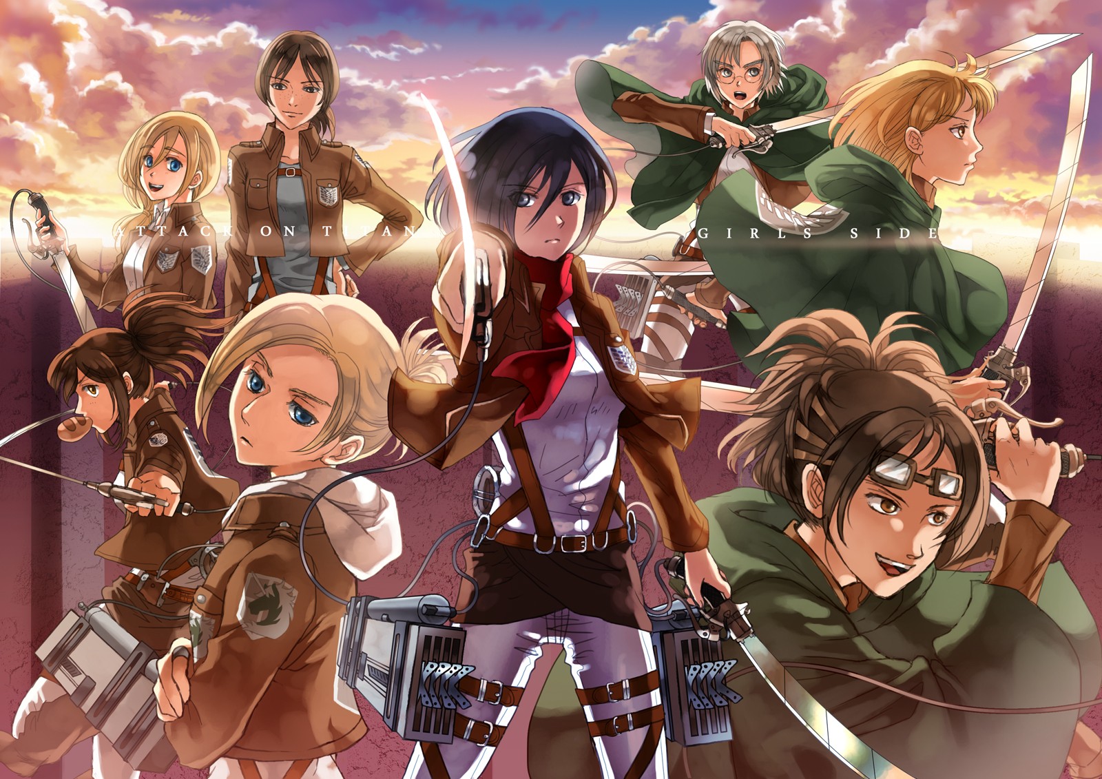 Attack on Titan Girls Side