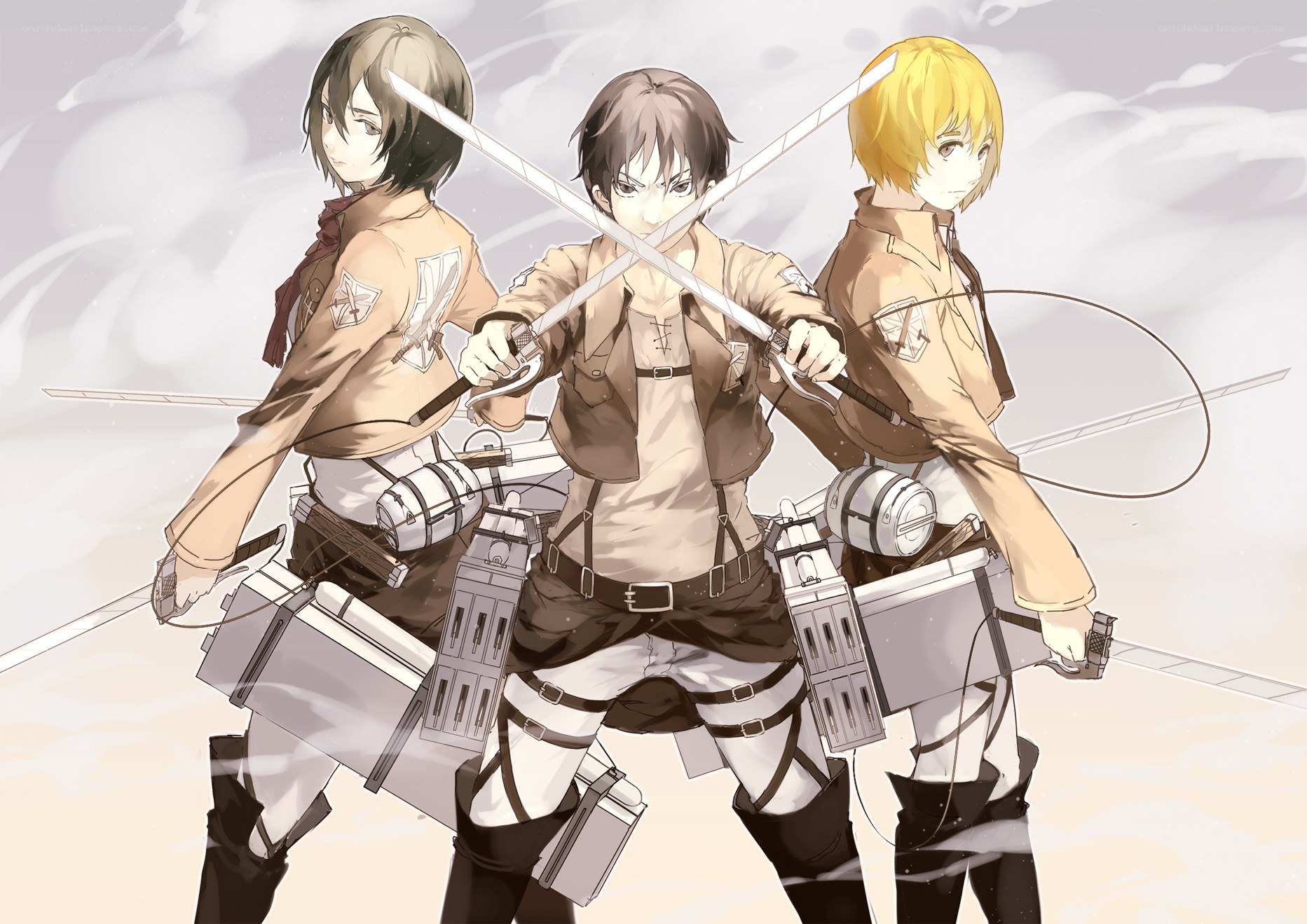 Attack on Titan soldiers