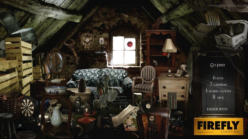 Attic Room with Furniture