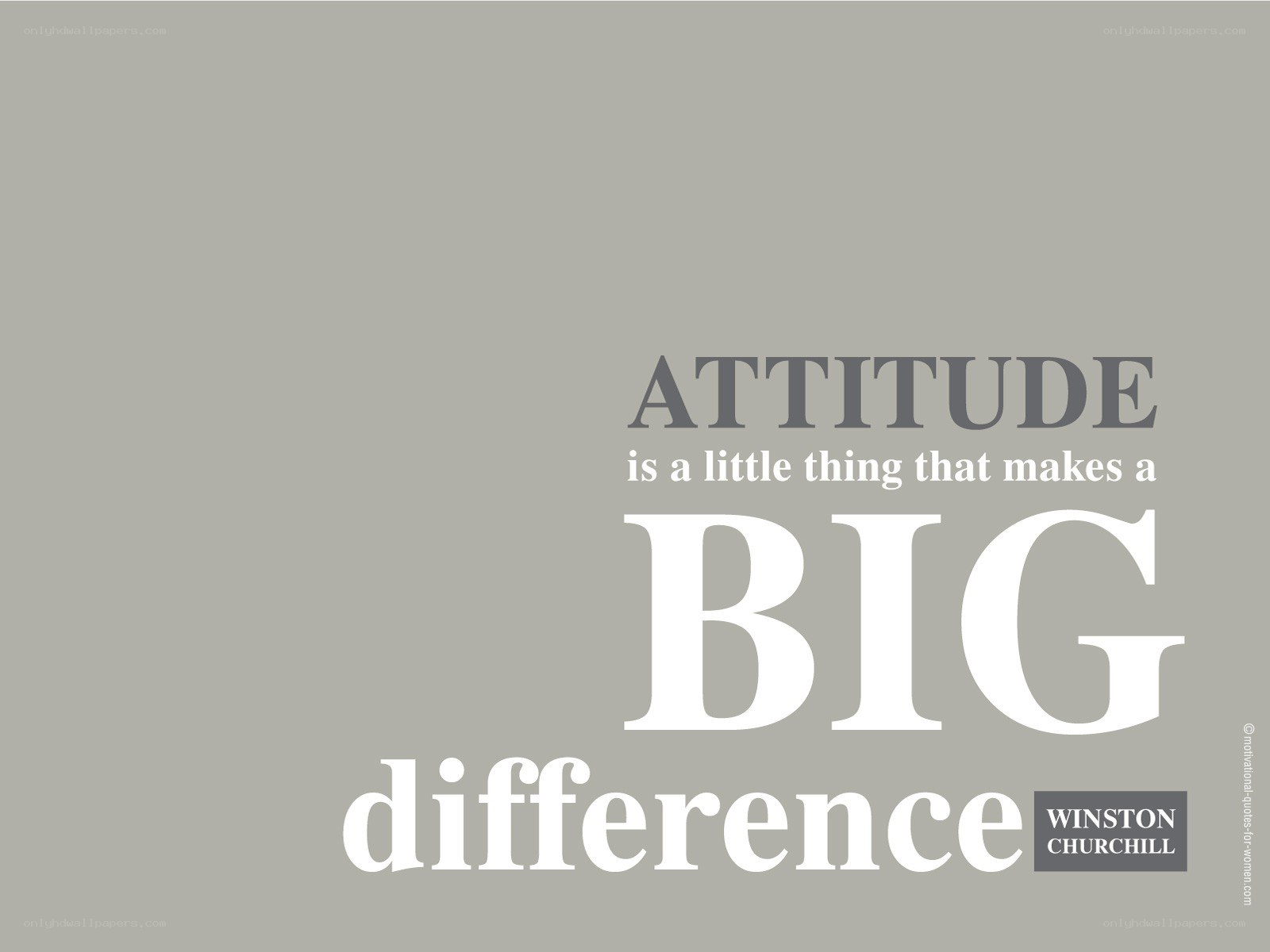attitude makes a big difference