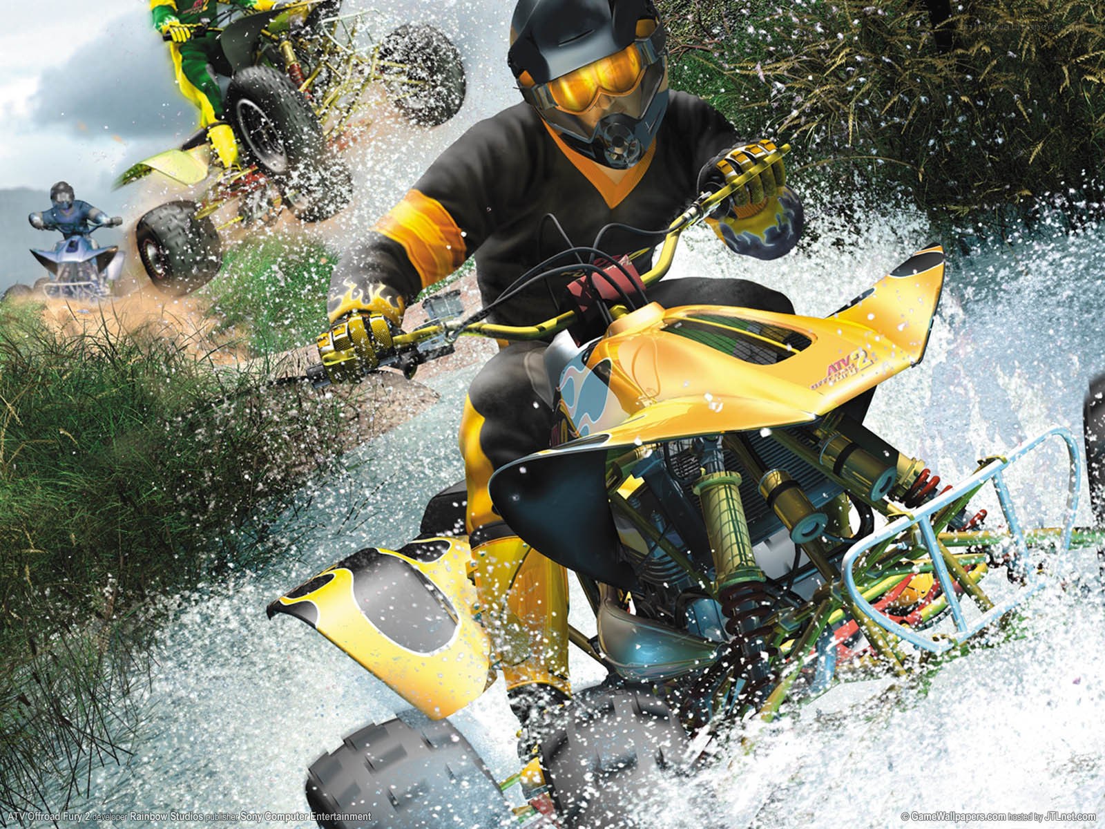 ATV off-road racing action