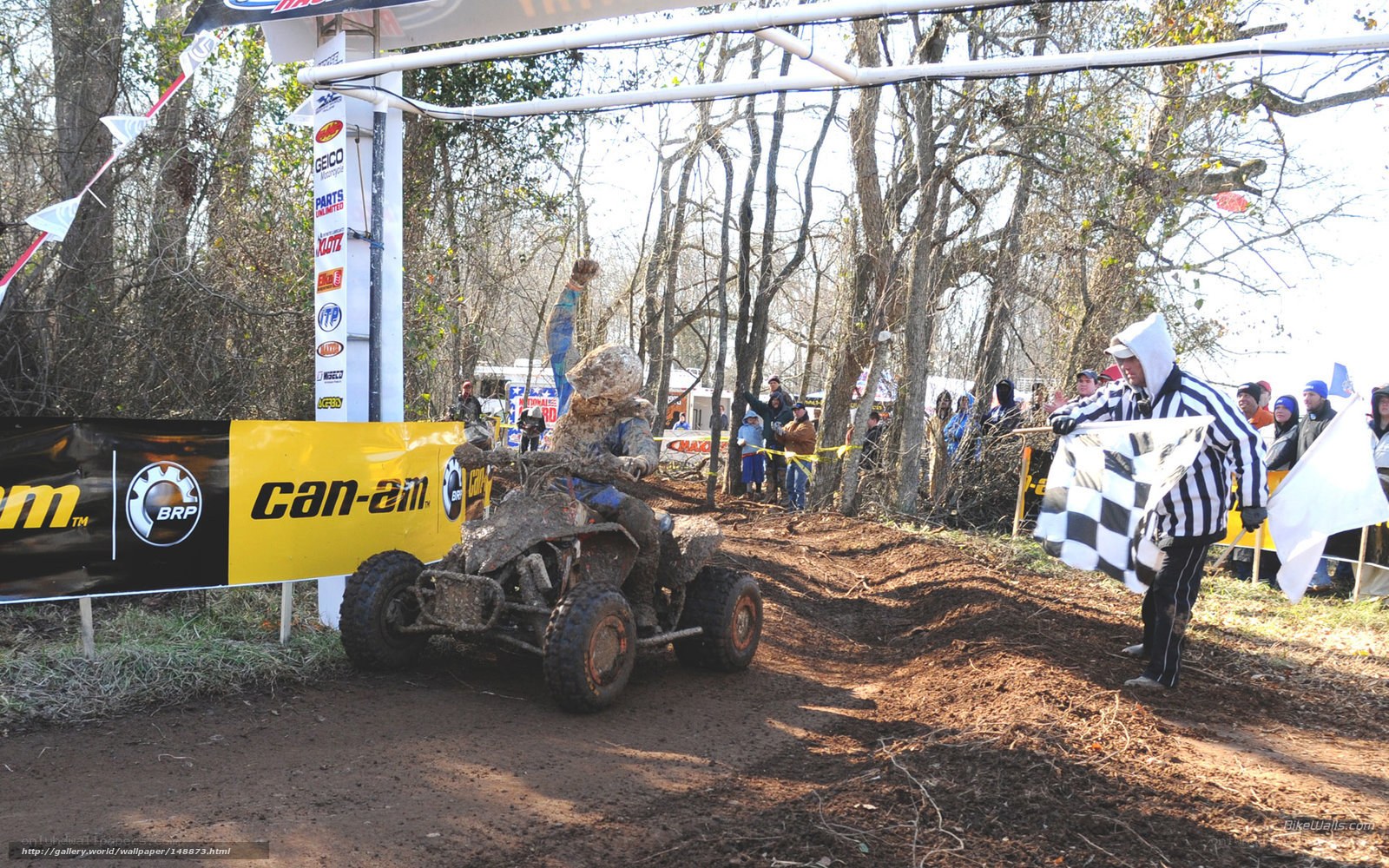ATV race finish line
