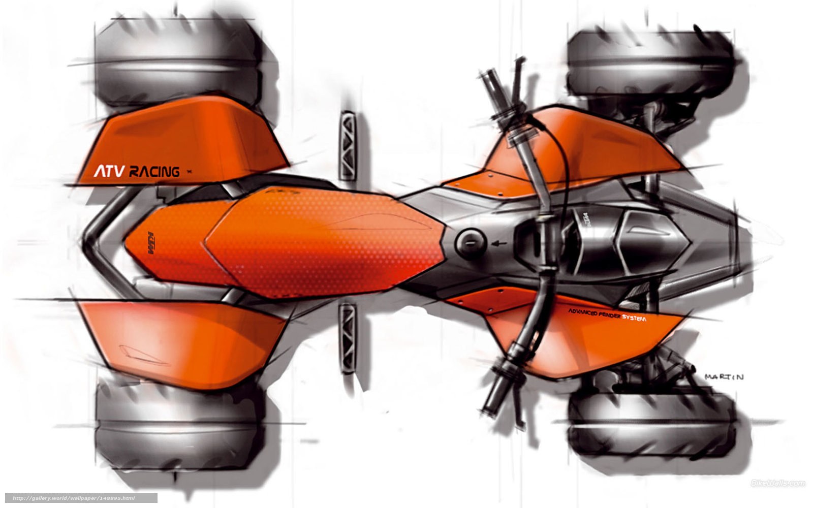 ATV racing concept sketch