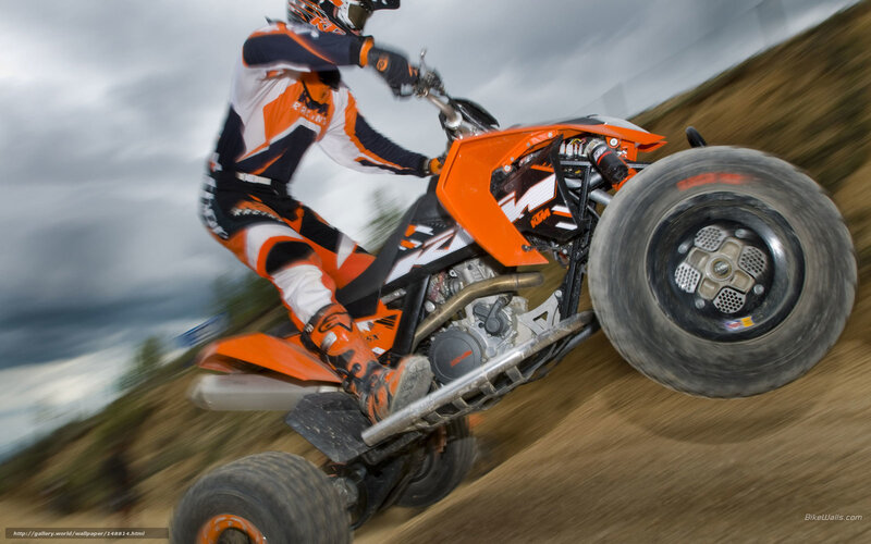 ATV rider in action