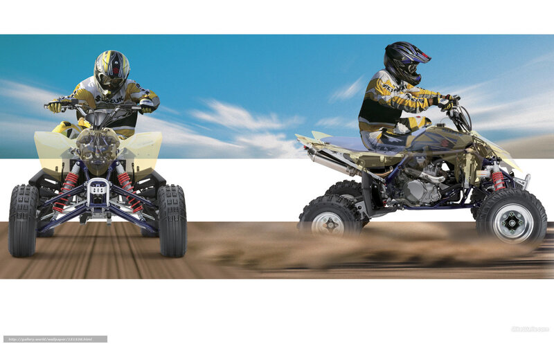 ATV riders in action
