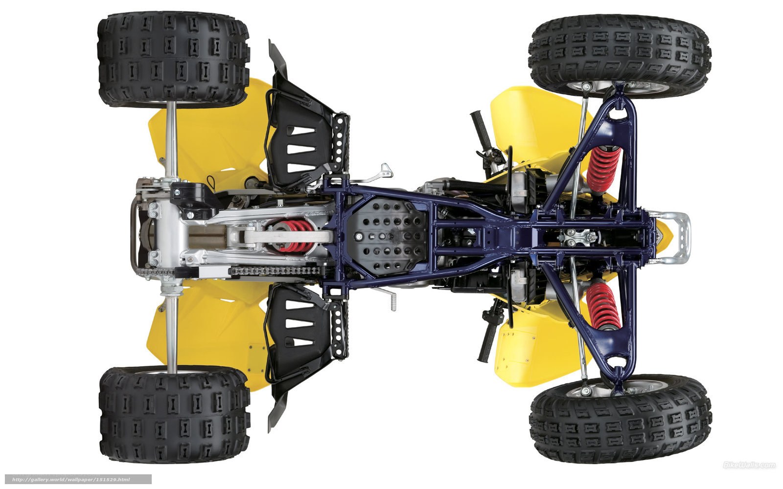 ATV undercarriage view