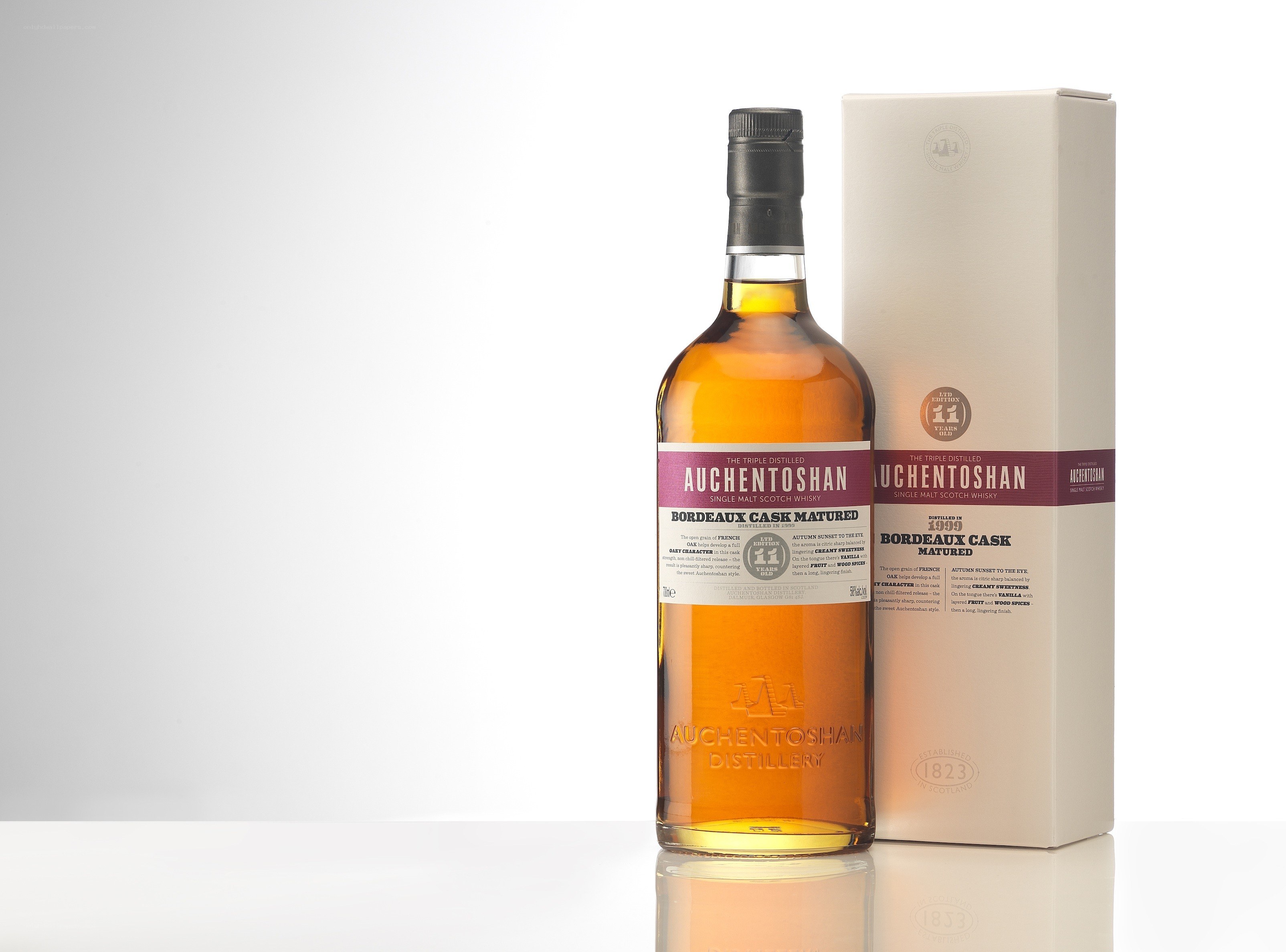 Auchentoshan whisky bottle