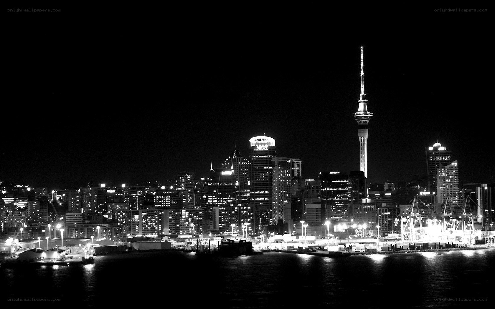 Auckland skyline at night