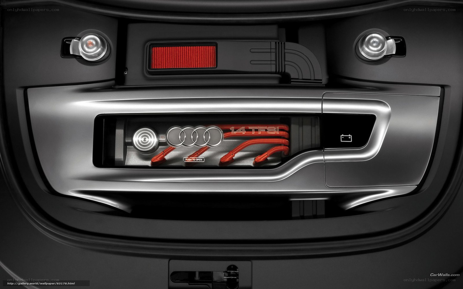 Audi 1.4 TFSI engine compartment