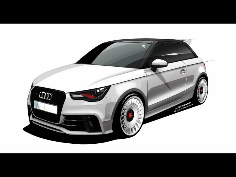 Audi A1 design sketch