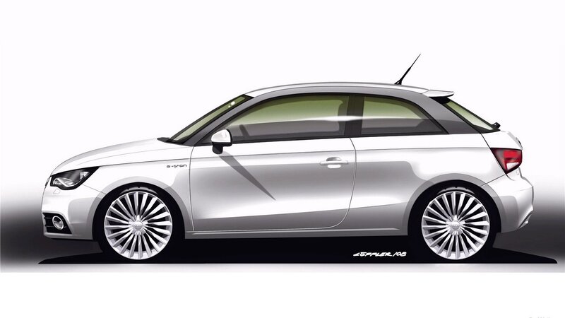 Audi A1 e-tron concept sketch