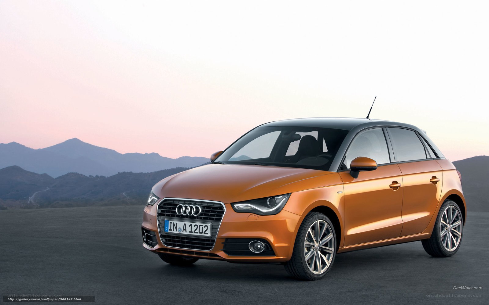 Audi A1 in orange