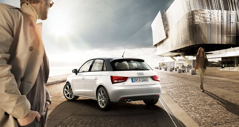 Audi A1 in urban setting