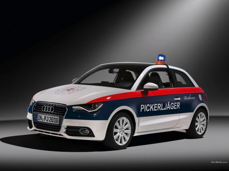 Audi A1 police car