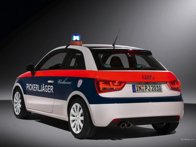 Audi A1 police car