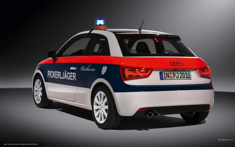 Audi A1 Police Car — White
