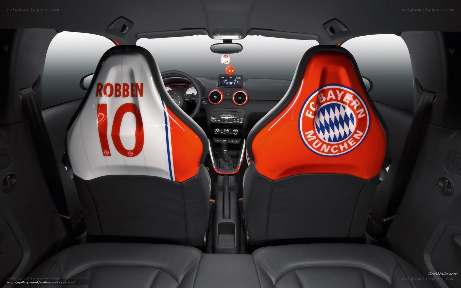 Audi A1 with Bayern Munich seats