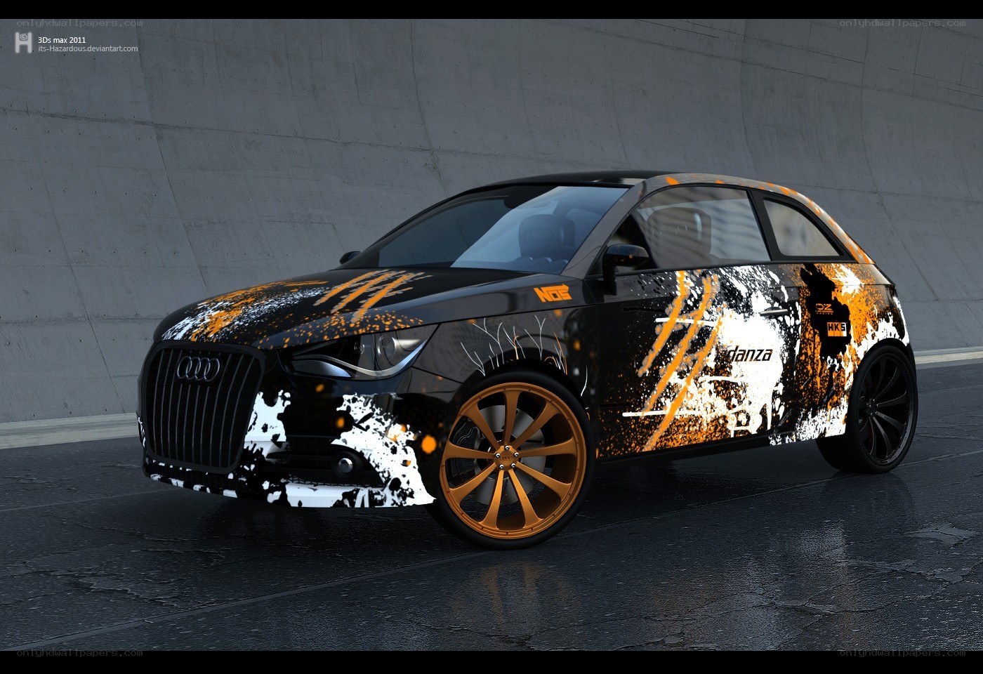 Audi A1 with custom paint job