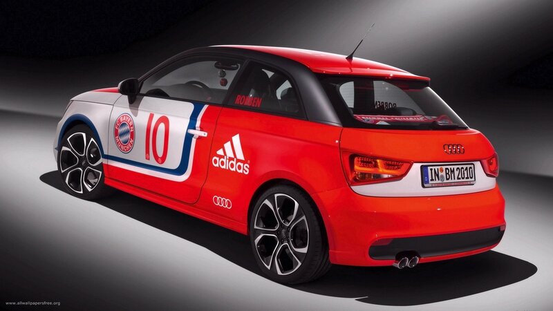 Audi A1 with FC Bayern livery
