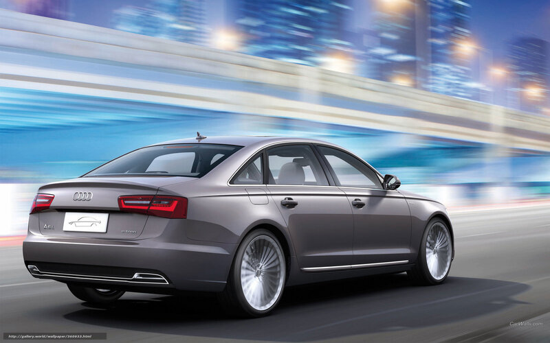 Audi A6 e-tron in motion