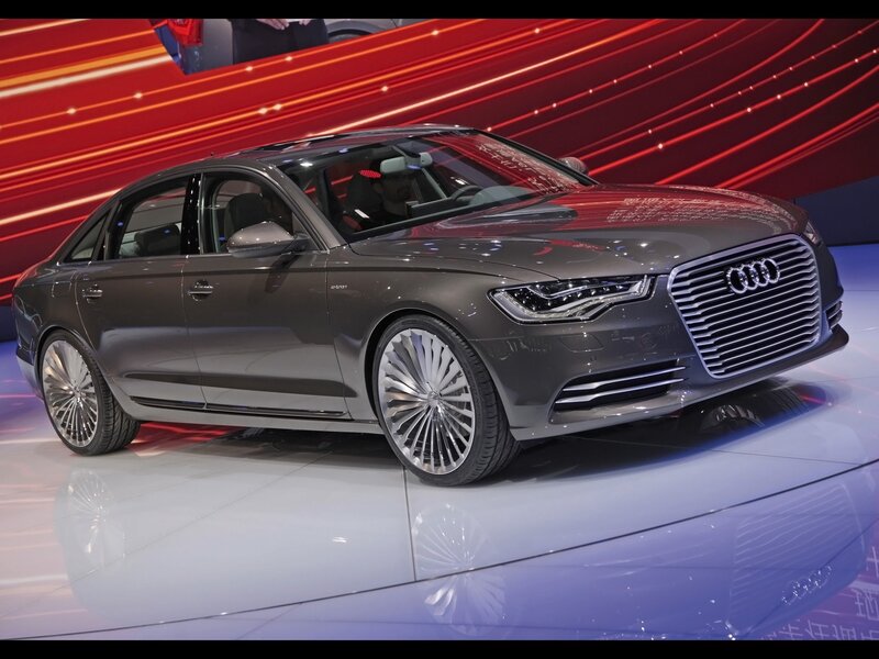Audi A6 on display