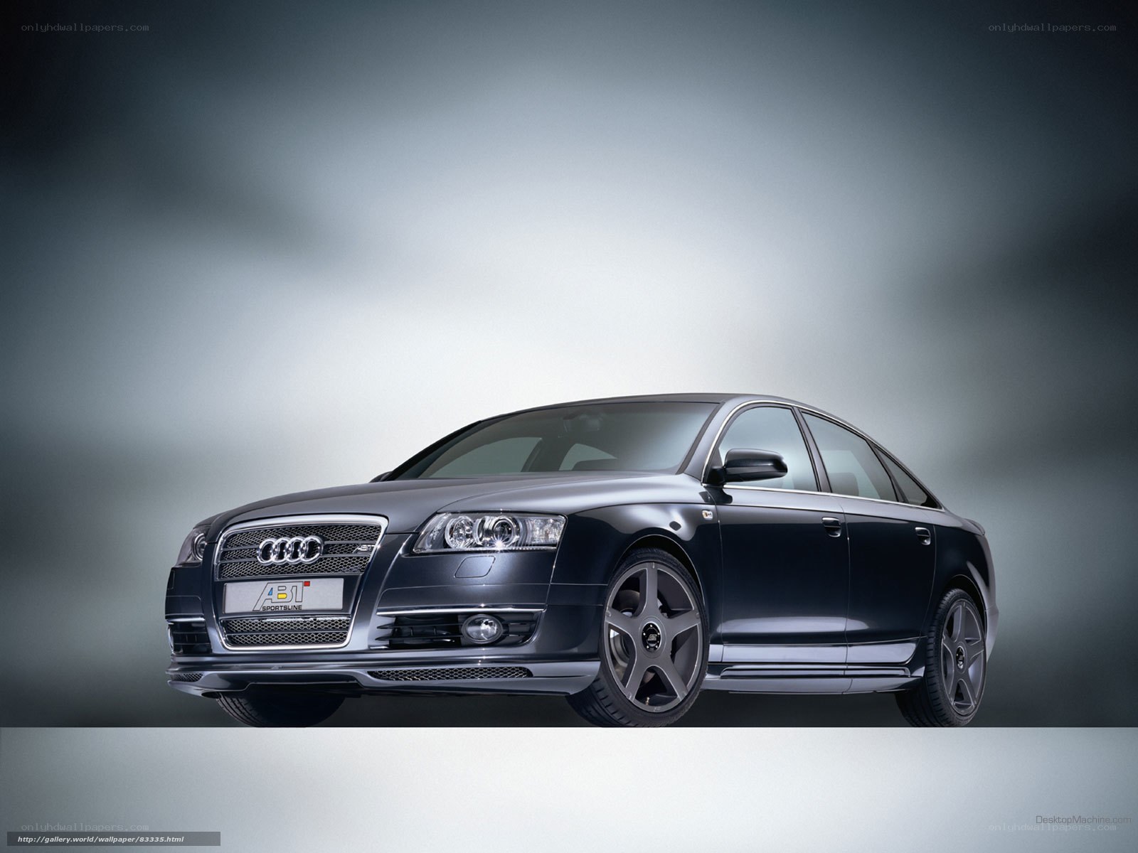 Audi A6 sedan in studio
