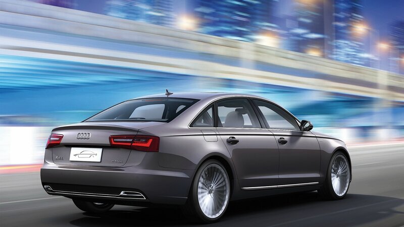 Audi A6L in motion
