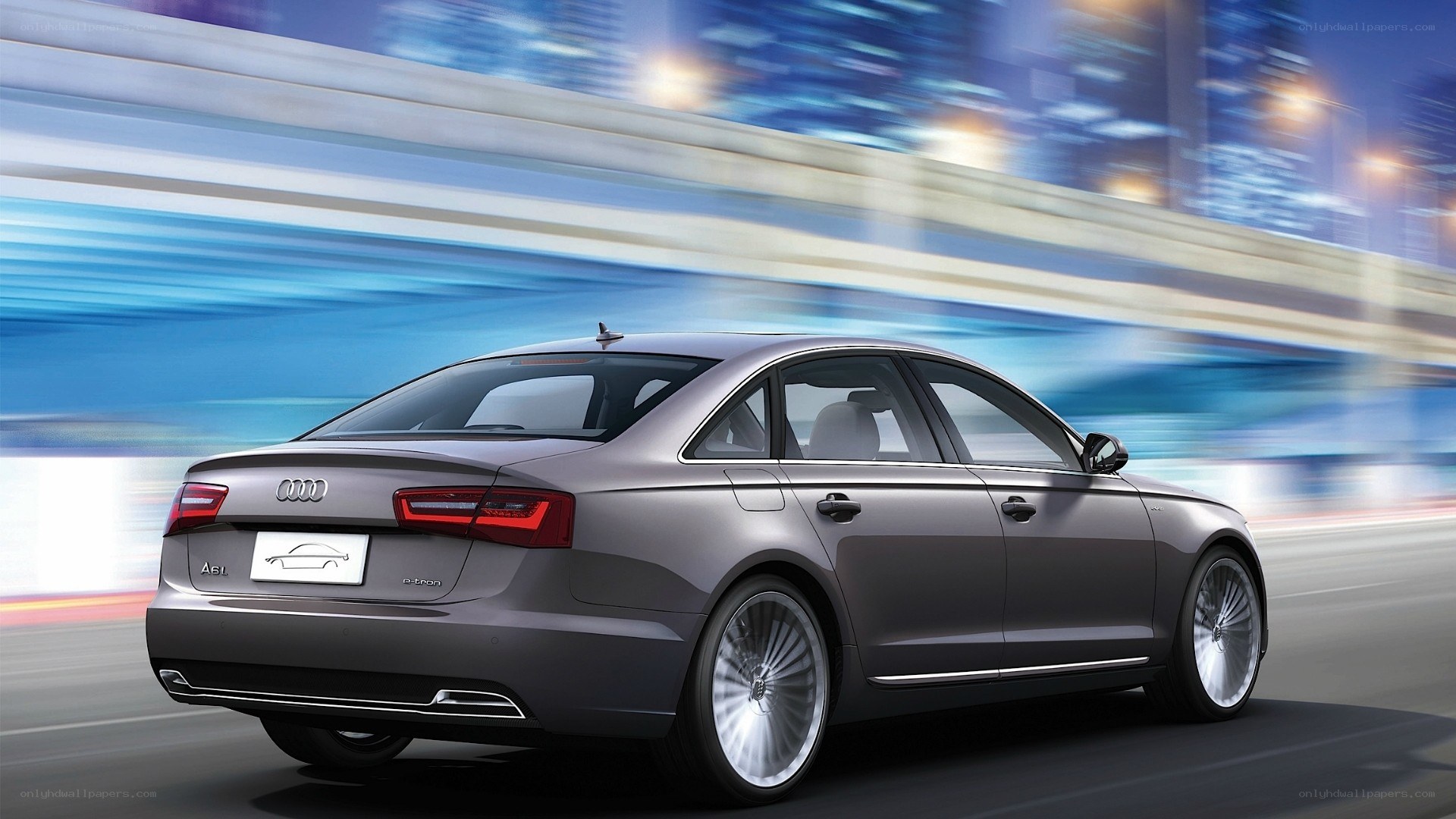 Audi A6L in motion