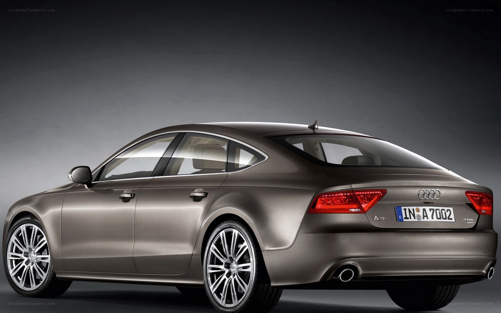 Audi A7 sedan rear view
