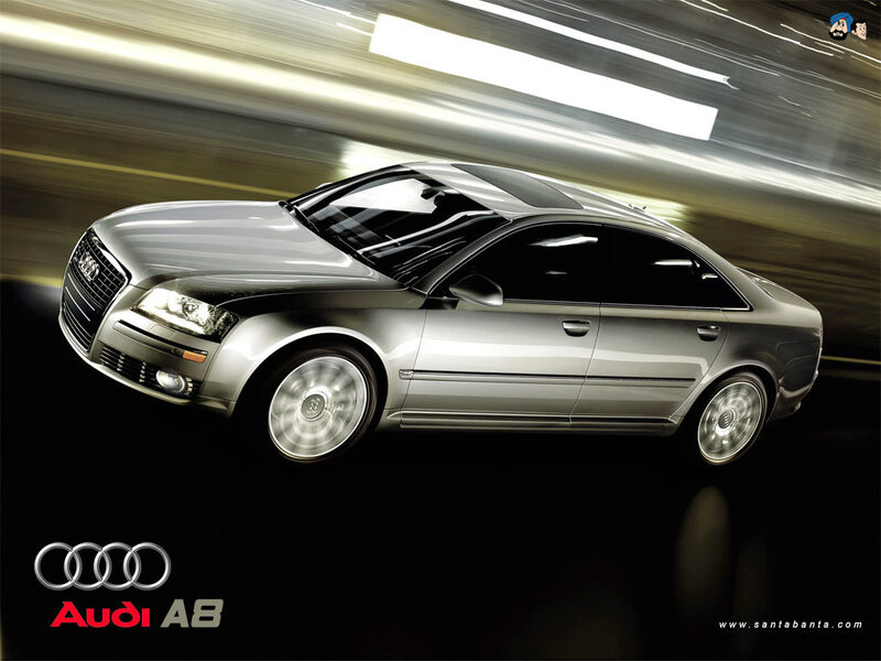 Audi A8 in motion