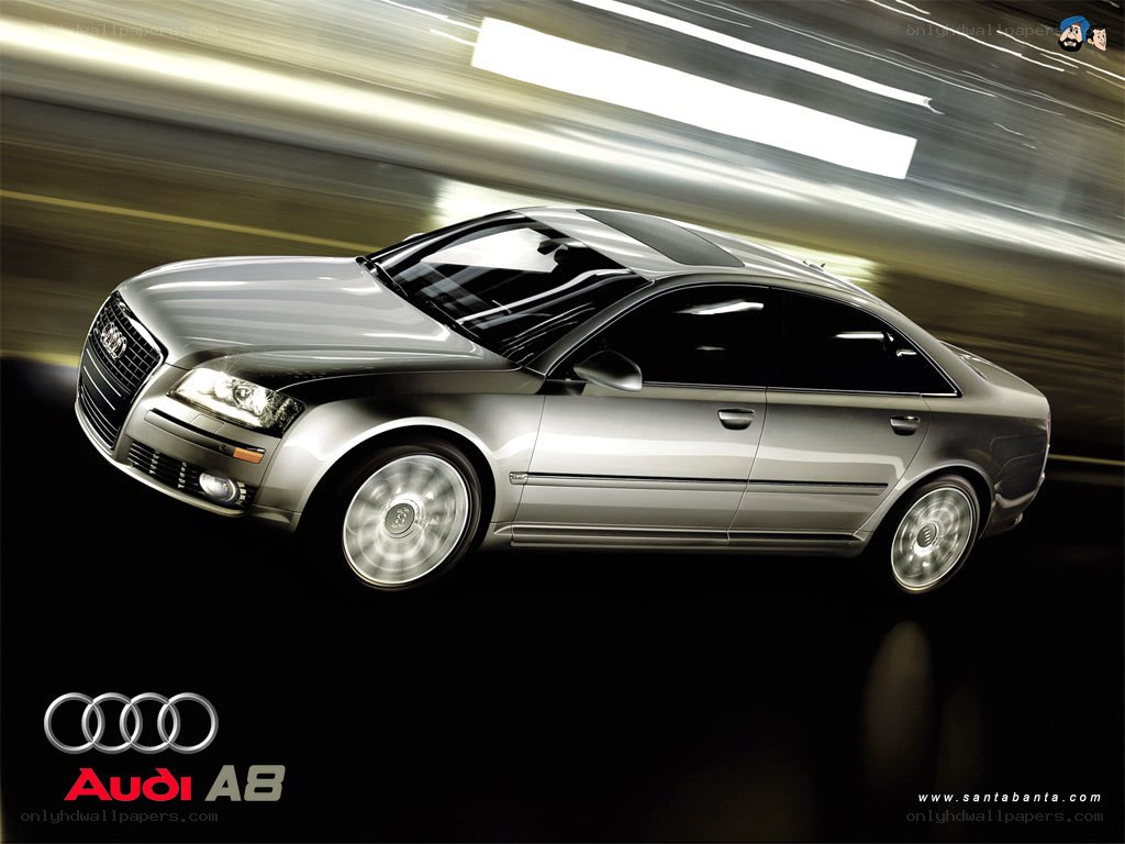 Audi A8 in motion