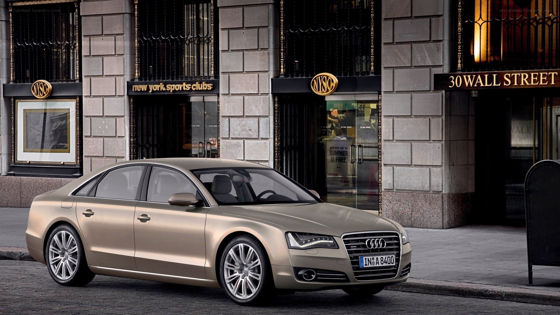 Audi A8 on Wall Street