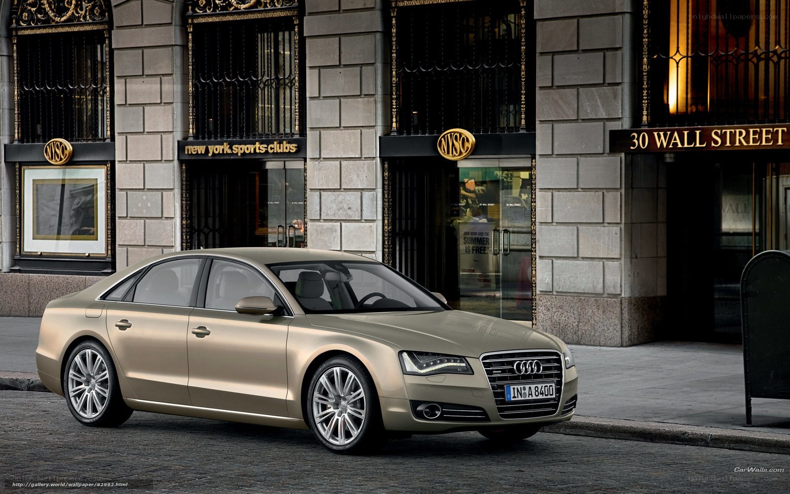 Audi A8 on Wall Street