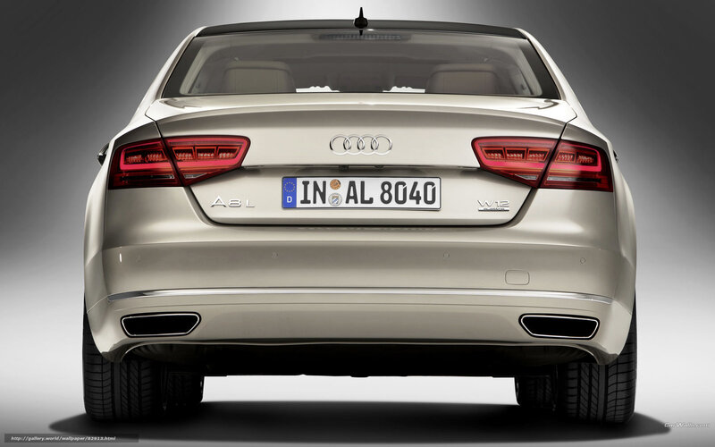 Audi A8L rear view