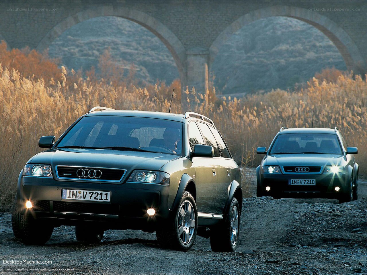 Audi allroad quattro on dirt road