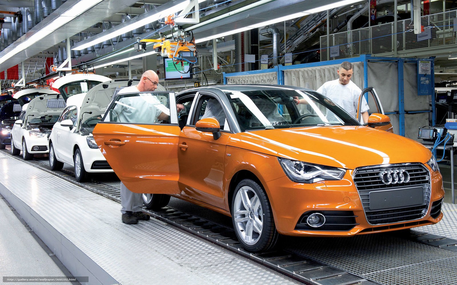 Audi car assembly line