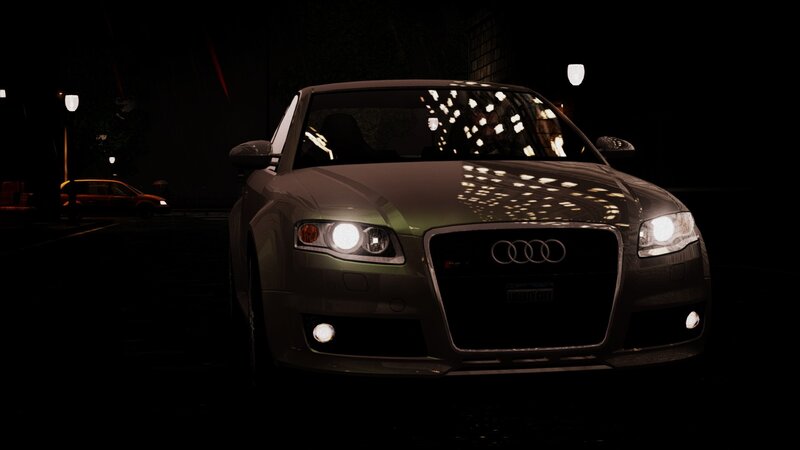 Audi car at night