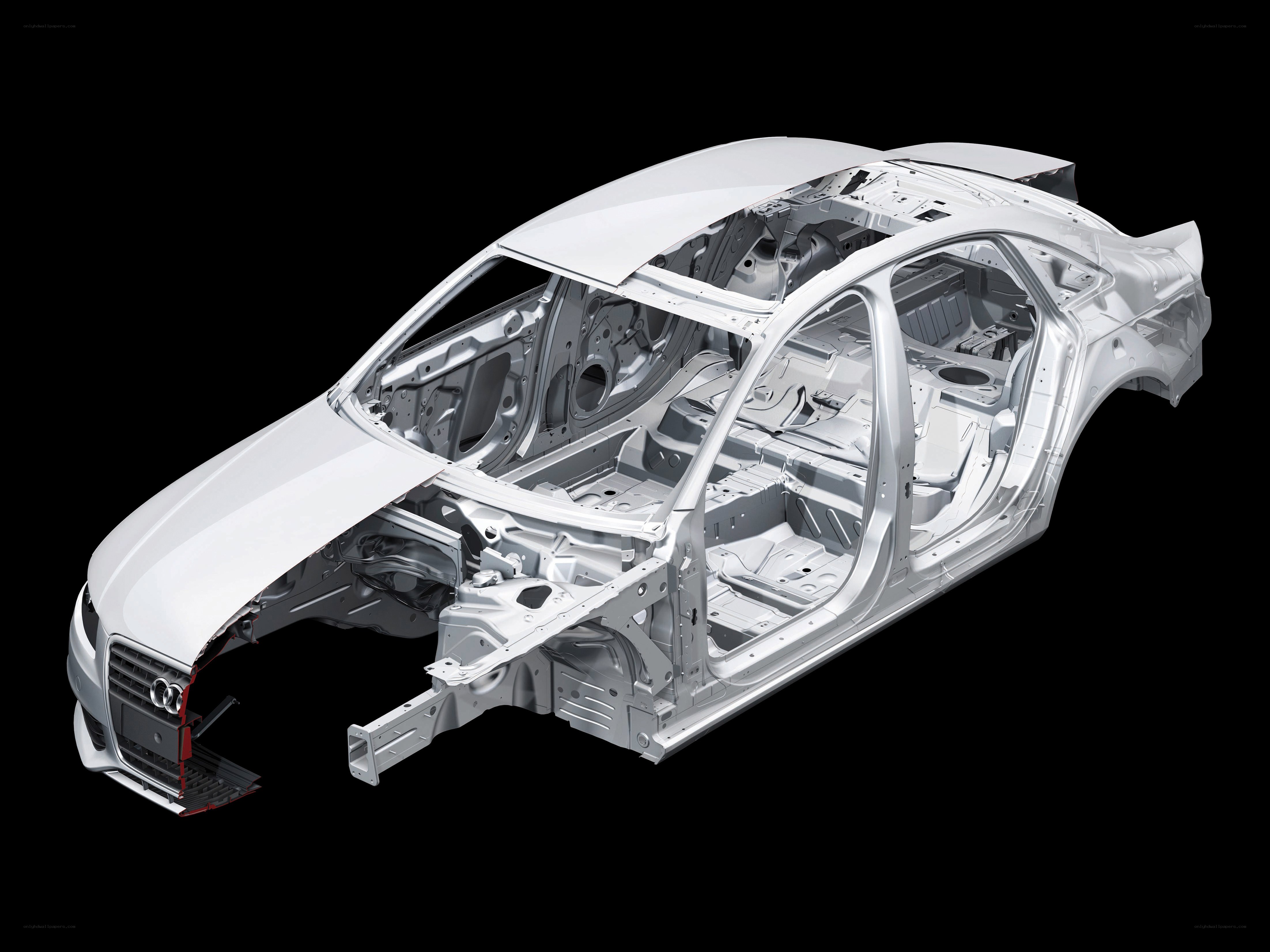 Audi car chassis frame