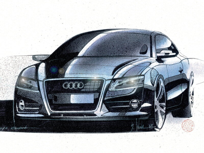Audi car design sketch