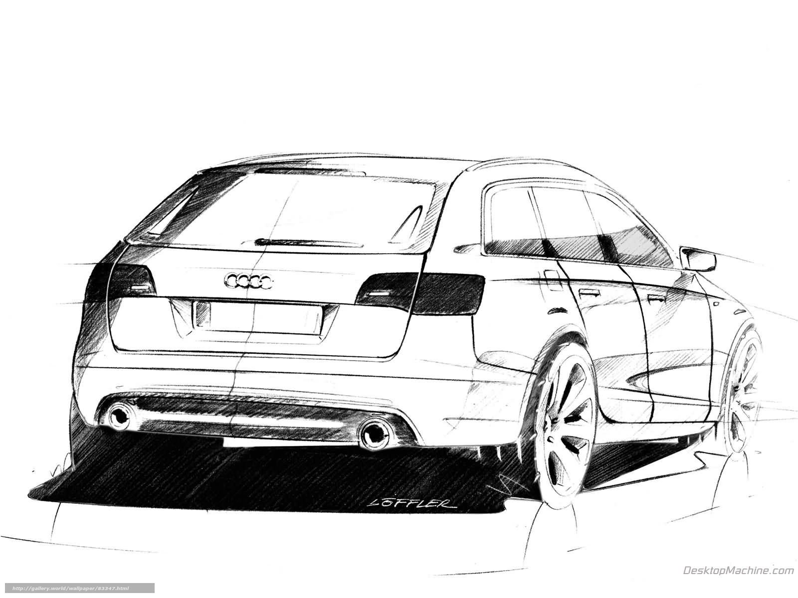 Audi car design sketch