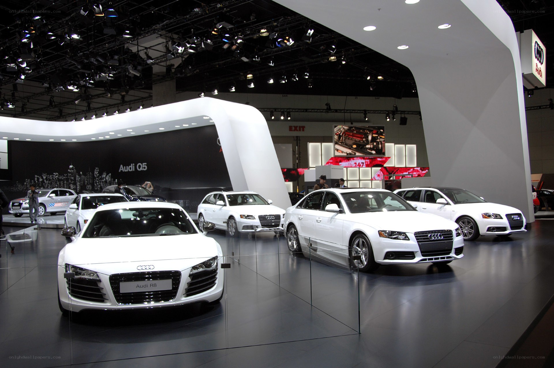 Audi car display at auto show