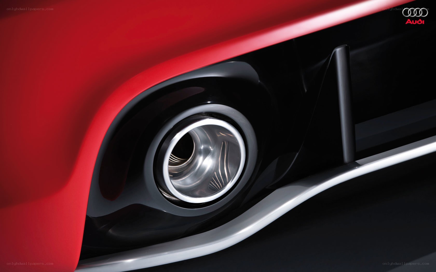 Audi car exhaust detail