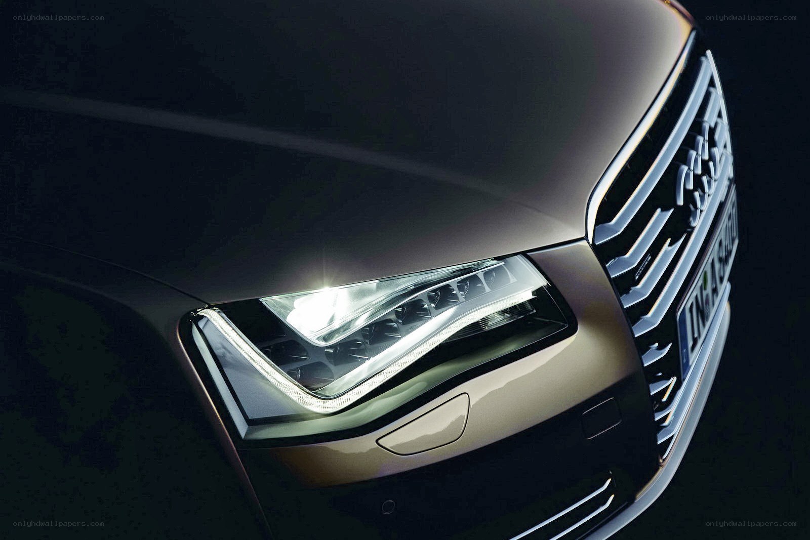 Audi car front headlight