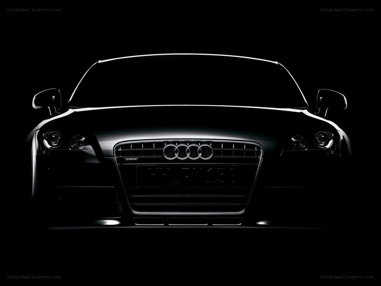 Audi car front silhouette