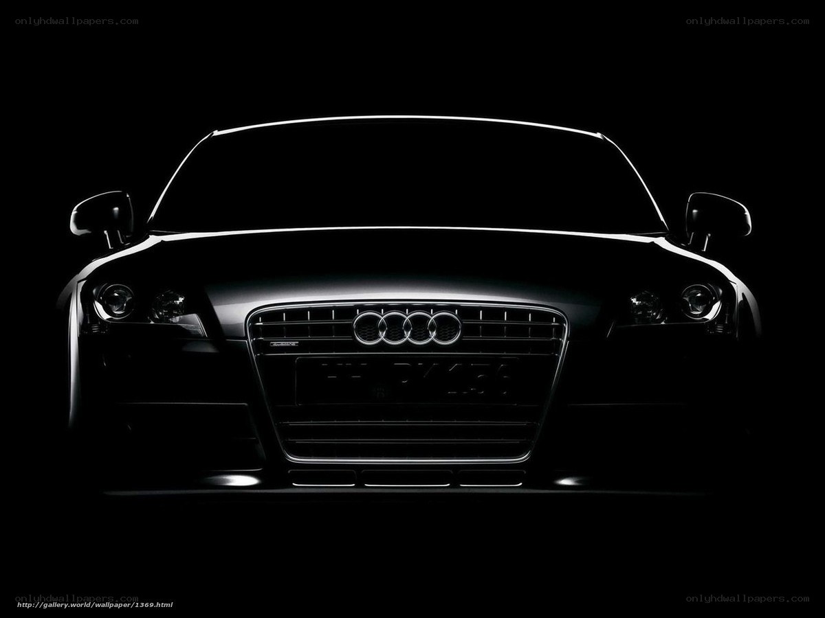 Audi car front silhouette