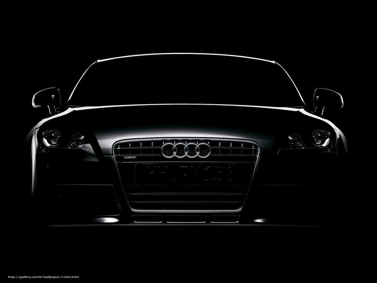 Audi car front silhouette
