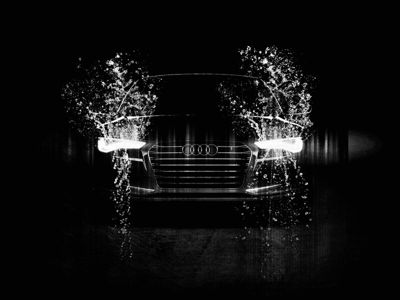Audi car front view