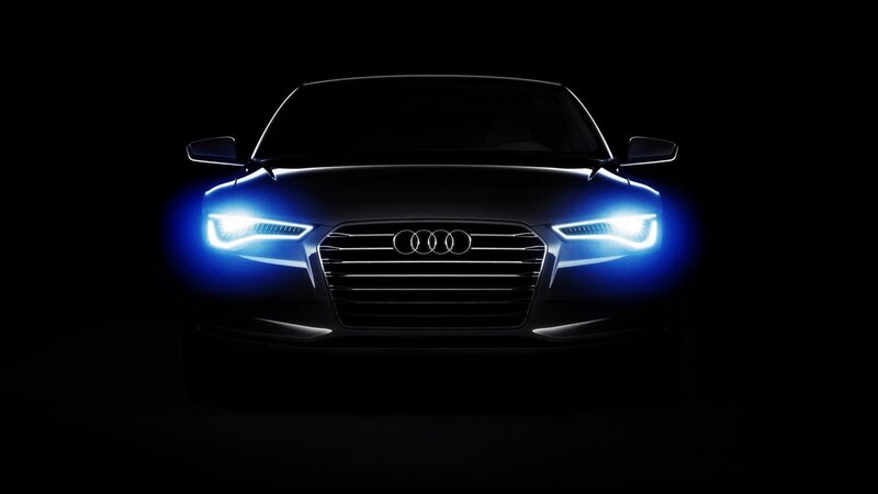 Audi Car Front View — Black