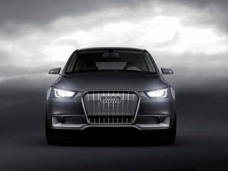 Audi Car Front View — Gray