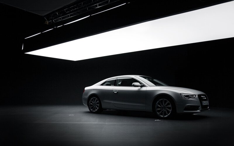 Audi car in a studio